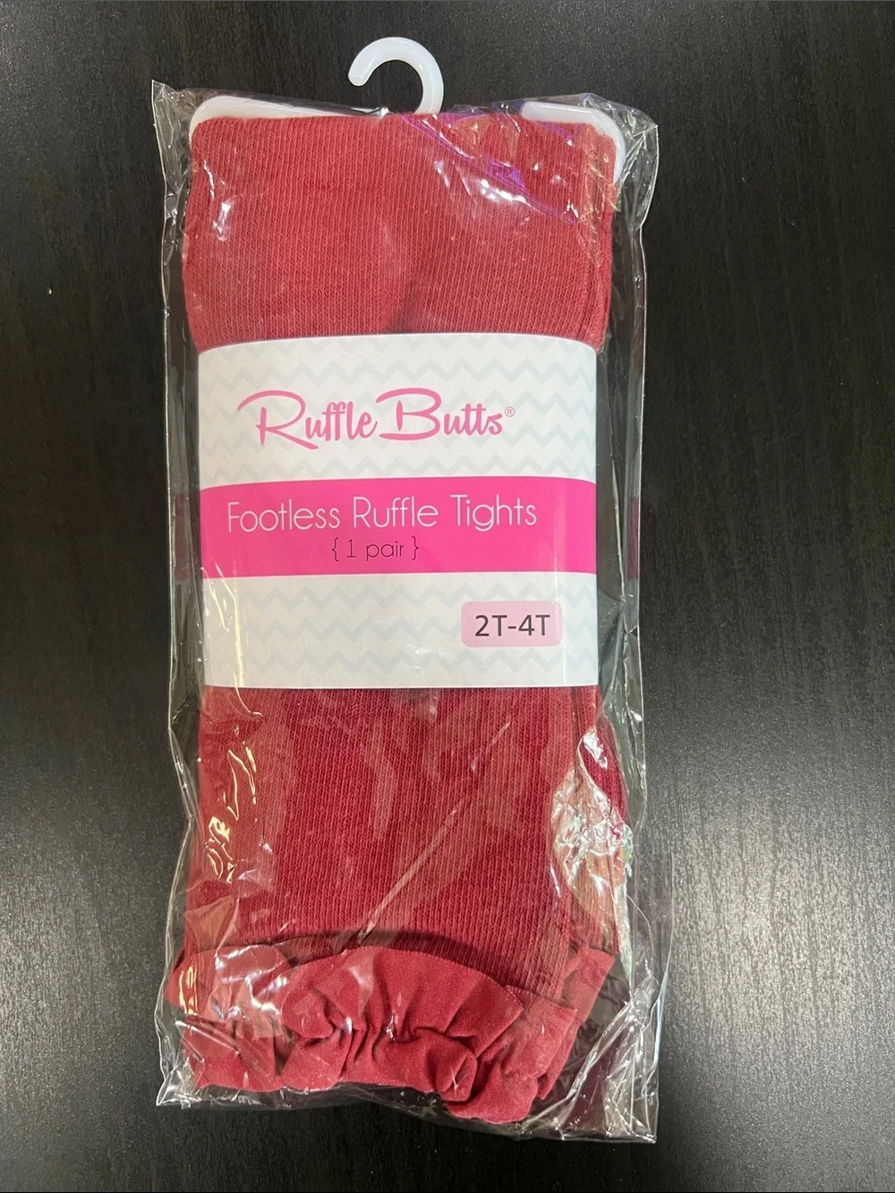 Ruffle Butts Footless Ruffle Tights - Rosewood size 2-4